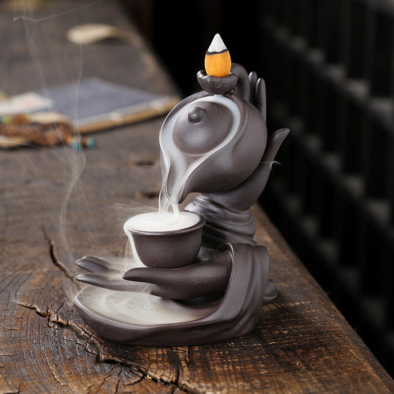 ZenFlow™ Ruční Konvička Buddha Aromaterapie